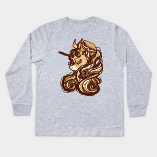 S'mores Unicorn Kids Long Sleeve T-Shirt